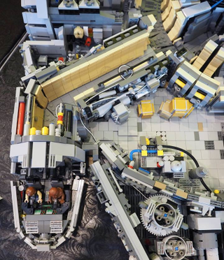 Illustration for article titled You need 10,000 pieces to build a Minifig-scale Lego Millennium Falcon